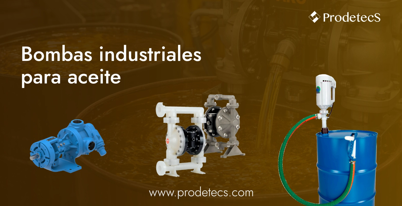 Bombas industriales para aceite.